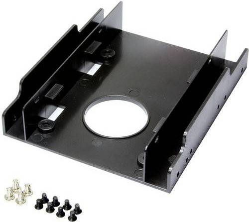 LogiLink AD0010 Einbauwinkel 3,5 Zoll Schwarz - Bild 1