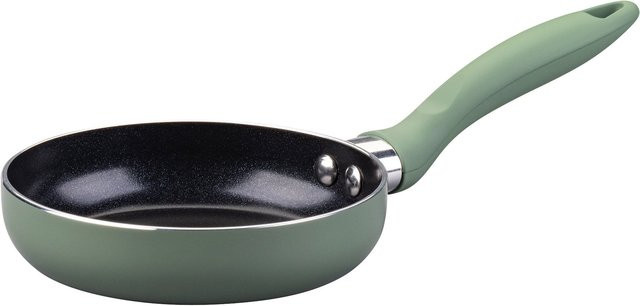 Fackelmann Mini Cooking Pfanne aus Aluminium mit Keramikbeschichtung, grün, Durchmesser: 12 cm - Bild 1