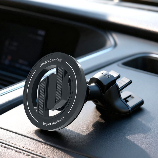 DAGUDON Magnetische Auto CD Slot Handyhalterung für iPhone und Universal Smartphones, Schwarz - Bild 1
