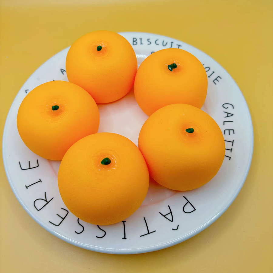 Datgo Kawaii Simulation Orangenschalen-Klebespielzeuge, Glitzernde Quetschspielzeuge - Bild 2