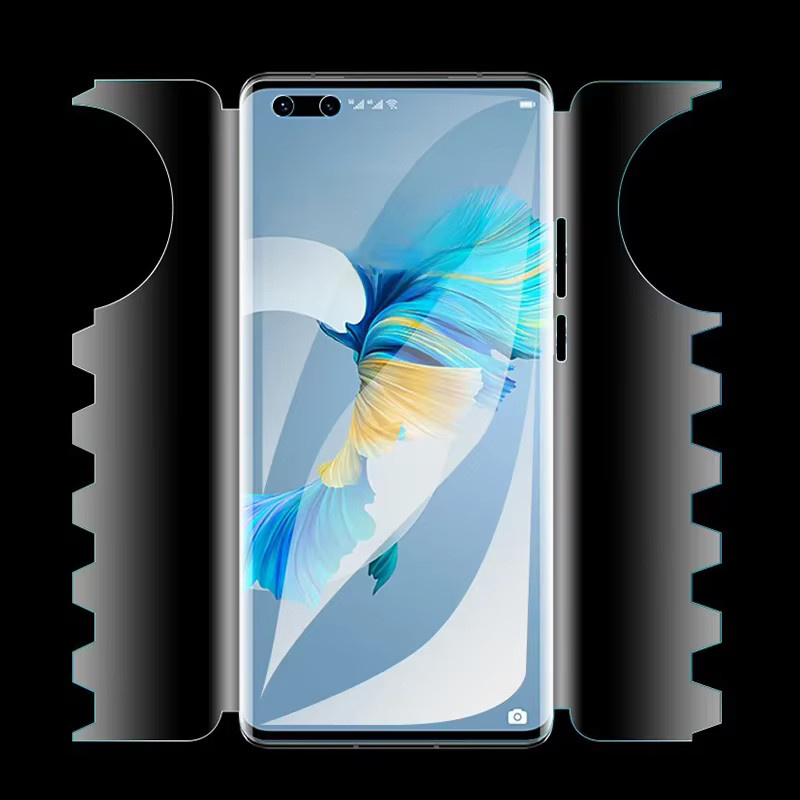 3-teiliges Hydrogel-Displayschutz-Set für Huawei P60 Pro, Mate 60, P50, P40, P30 und Honor 200, Magic 6 Lite, transparent - Bild 3