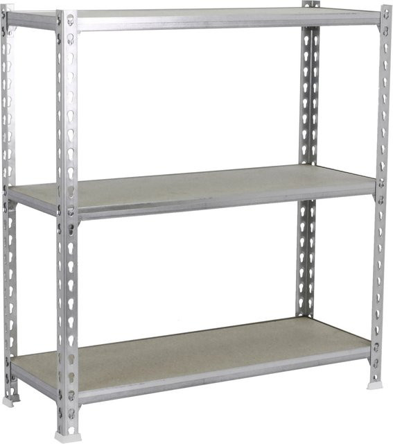 PROREGAL Schwerlastregal Small Muli, silber, 3 Fachböden, H x B x T: 100 x 110 x 30 cm - Bild 1