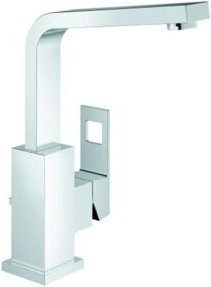 Grohe Eurocube Waschtisch-Einhebelmischer in Chrom mit Ablaufgarnitur und schwenkbarem Auslauf - Bild 1