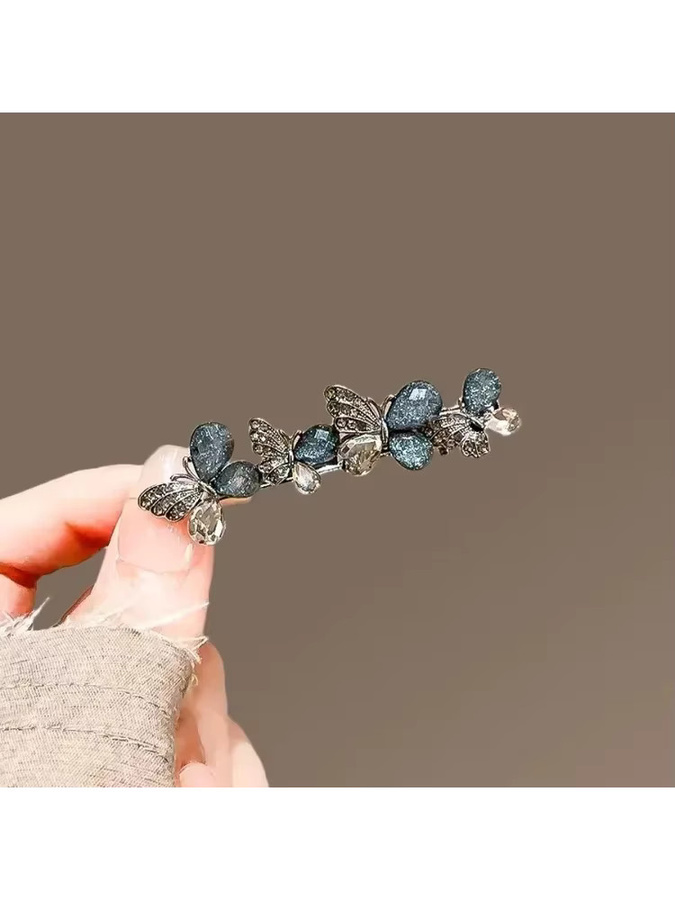 HIYAYZ Haarnadel Schmetterling mit Kristall Strass, Damen - Bild 3