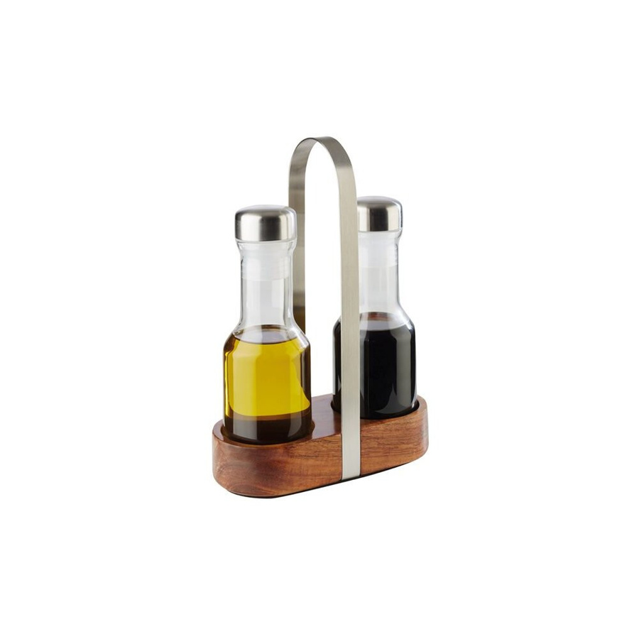 APS Essig und Öl Menage Set aus Akazienholz Wood, H: 24,5 cm, B: 16 cm, T: 7,5 cm - Bild 1