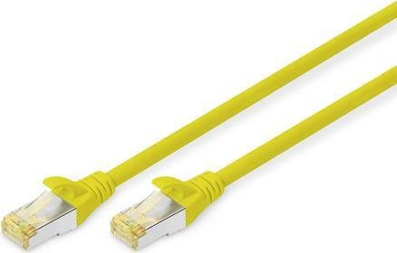 DIGITUS Patch-Kabel CAT 6a S/FTP RJ-45 auf RJ-45 Gelb 10er Packung Länge: 1 m - Bild 1