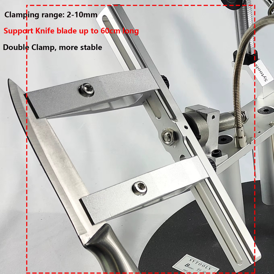 Sy Tools Apex Messerschärfsystem mit Drehmechanismus und Klemme in Silber - Bild 3