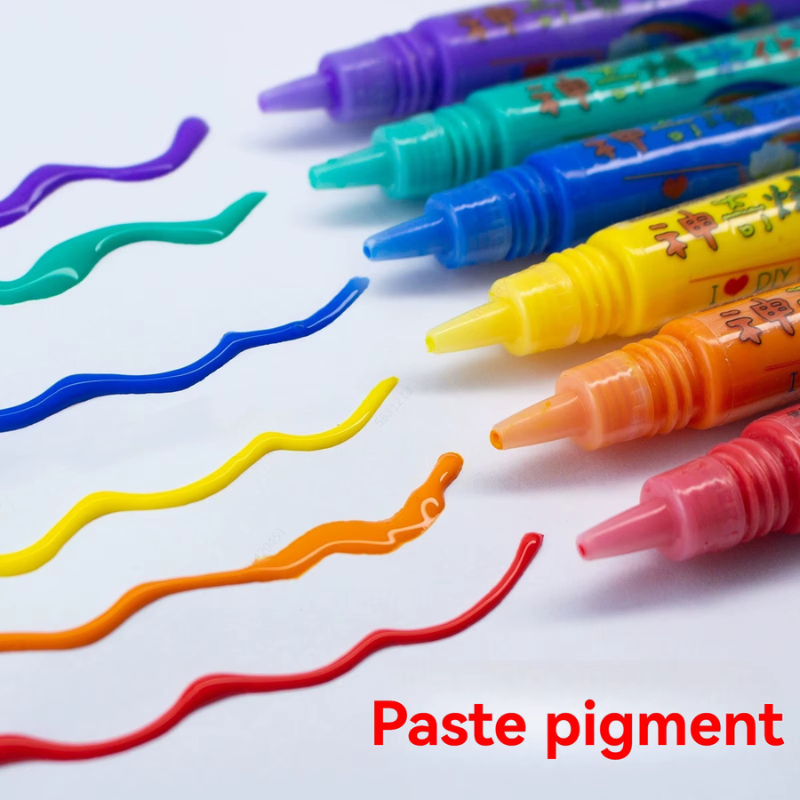 Haile 3D-Druck Blasen Stifte im 6er Set, bunte Puffy Stifte zum Zeichnen und Basteln, Multicolor - Bild 3