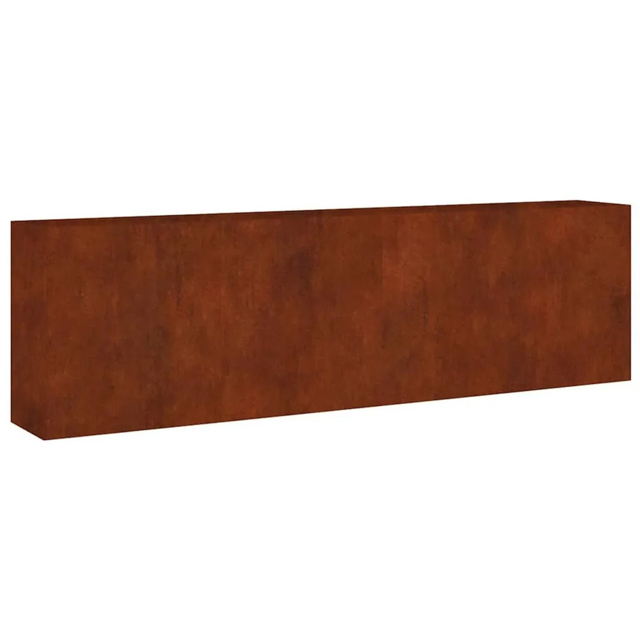 Furnicato Hochbeet aus Cortenstahl in Braun, B/T/H: 280 x 40 x 80 cm - Bild 2
