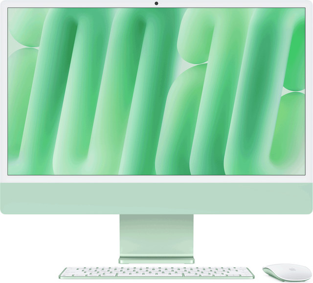 Apple iMac 24 Zoll All-in-One mit Retina 4.5K Display, M4 Chip (10-Core CPU, 10-Core GPU), 16GB RAM, 512GB SSD, Grün - Bild 1