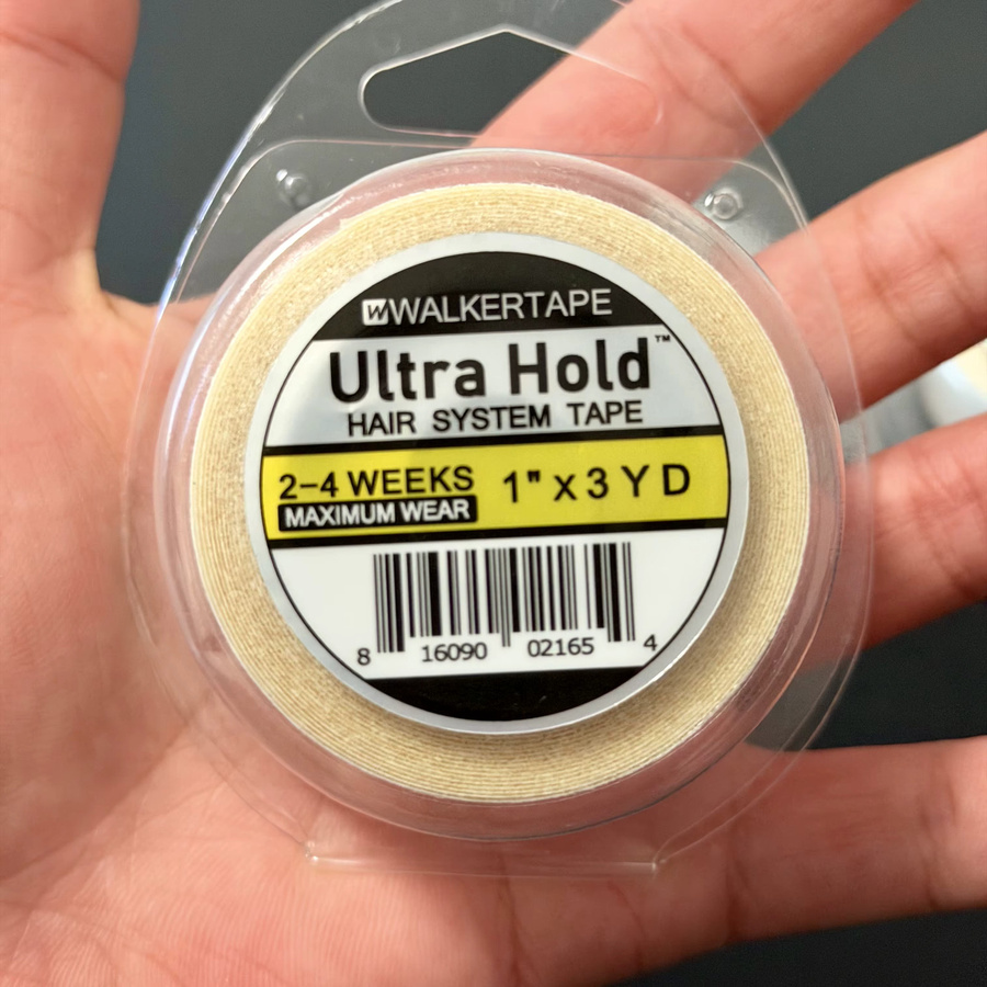 3 Yards Ultra Hold Weißes Haartape mit Etui, wasserdichtes Klebeband für Spitzenperücken, Toupets und Haarteile - Bild 4