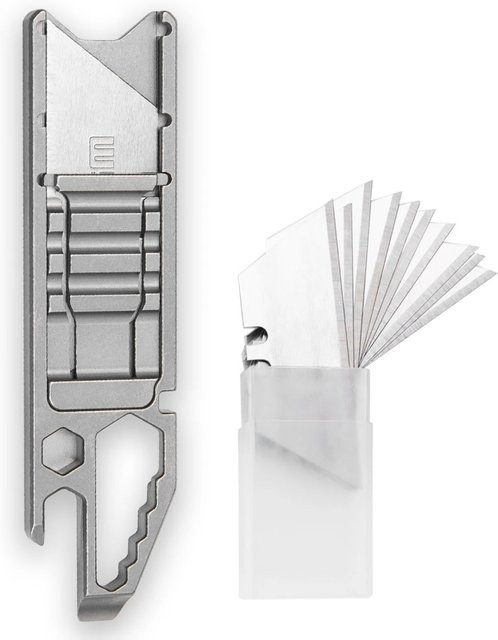 Multitool Allzweckmesser aus Titanlegierung mit 10 abnehmbaren Sk5-Stahlklingen - Bild 1
