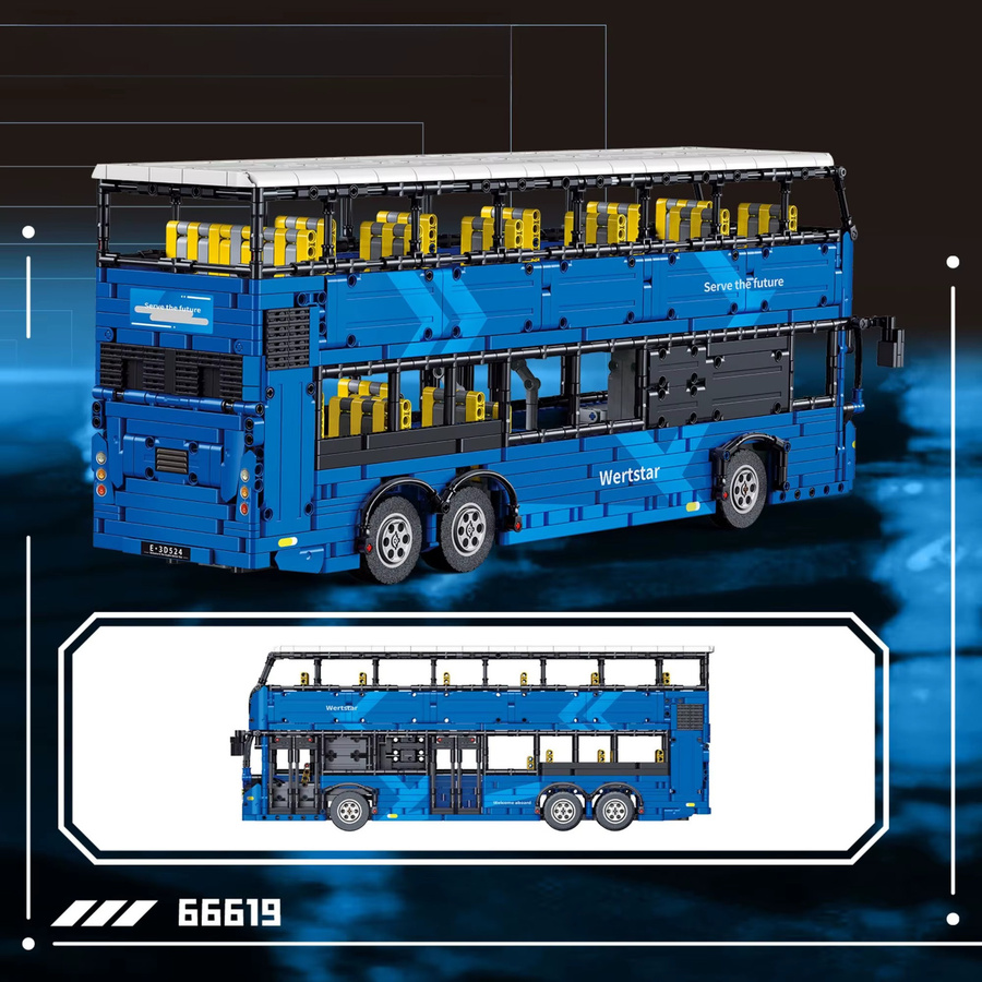 Blauer Doppeldecker-Bus, Baukasten, 2692 Teile - Bild 2