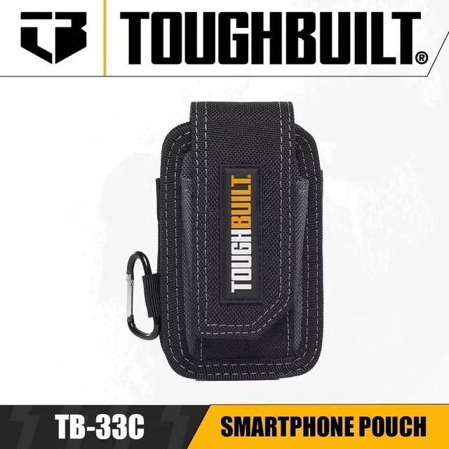 Toughbuilt Smartphone-Tasche TB-33C in Schwarz, verschleißfeste Stift-Hüfttasche ohne Schnellverschluss, B/T/H: 14,5 x 9,0 x 5,0 cm - Bild 1