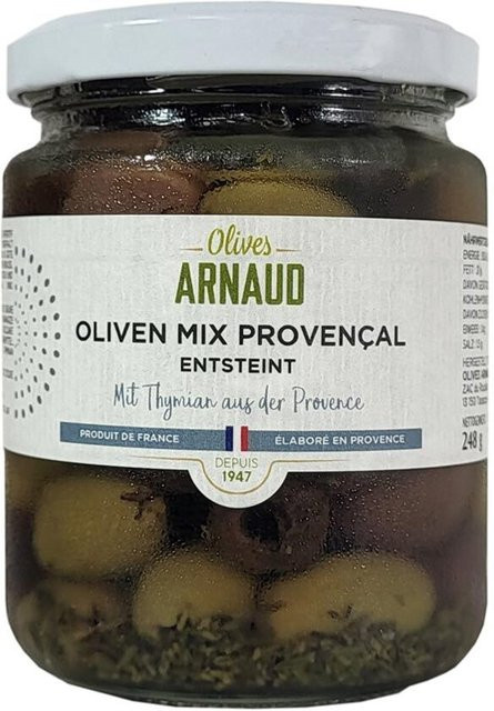 Arnaud Oliven Mix Provencal mit Thymian entsteint 248 g - Bild 1