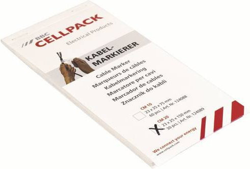 CellPack Kabelmarkierer Weiß 30 Stück - Bild 1