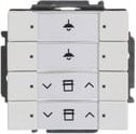 Busch-Jaeger Tastsensor 6127/01-84 vierfach mit Busankoppler für KNX Installationsbus in Weiß und Transparent - Bild 1