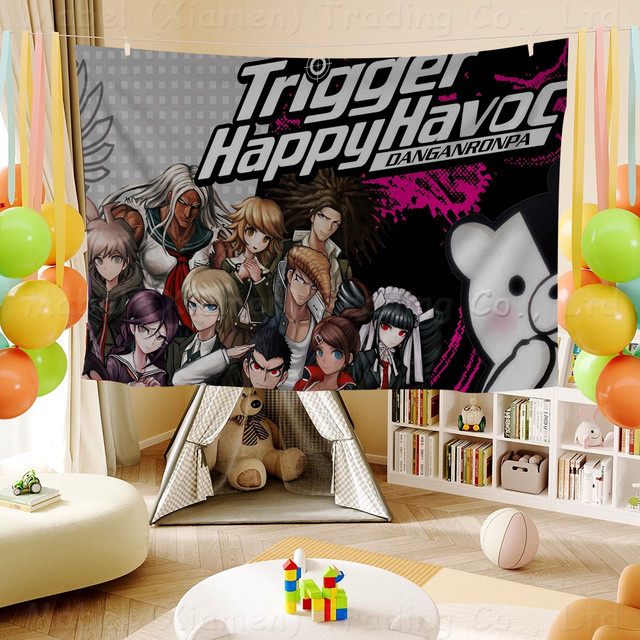 Rastar Anime Danganronpa Wandbanner Textil Multicolor B: 70 cm, H: 50 cm - Bild 1