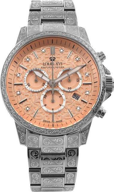 Louis XVI Chronograph, Quarz, Edelstahl, 43 mm, Herren - Bild 1