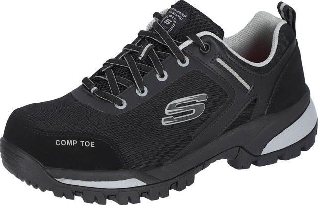 Skechers Sicherheitsschuhe Strigax Gatlon Herren S3 Leder Schwarz-Grau Größe 40 - Bild 1