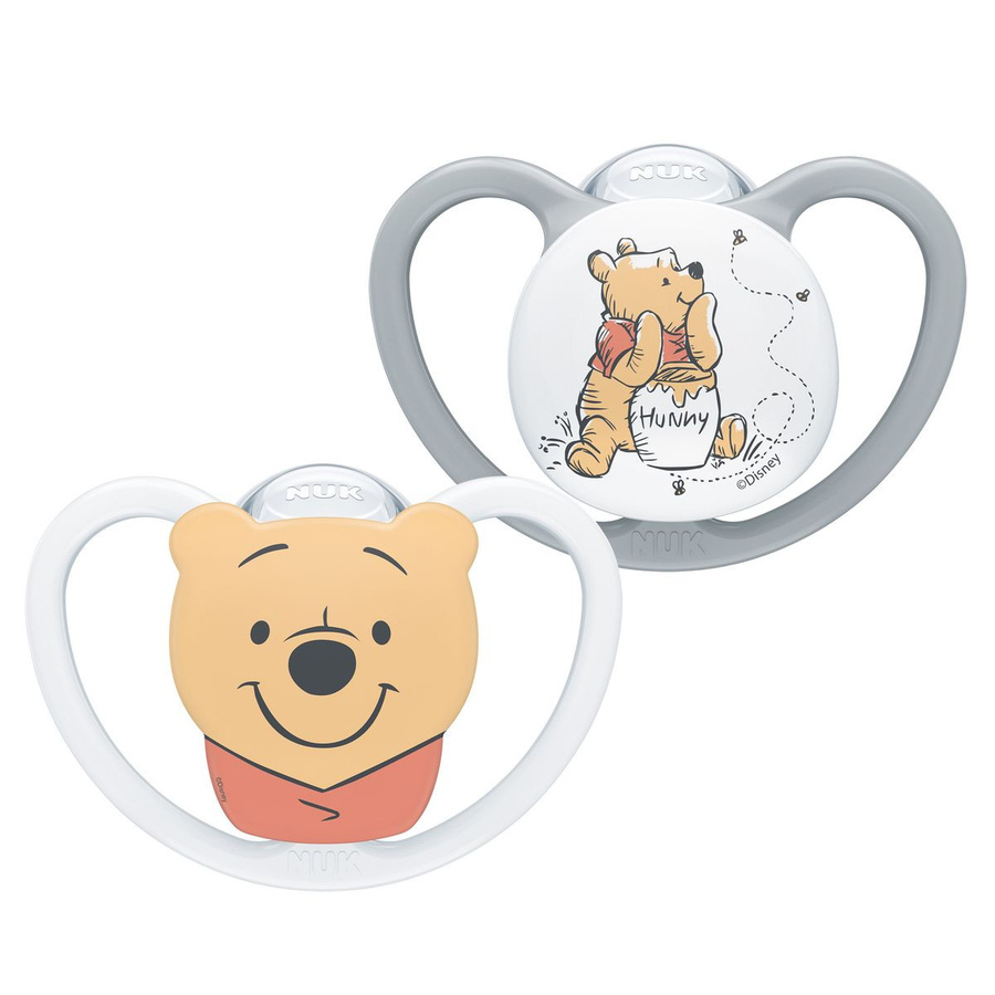 NUK Schnuller Perfect Match Air Disney Winnie Pooh 2er Pack aus Silikon Grösse 6-18 Monate - Bild 1