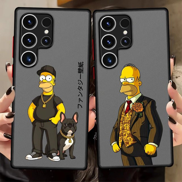 Handyhülle The Simpsons Cool Homer für Samsung Galaxy S20 S21 S22 S23 FE S24 Plus S25 S26 S20 Ultra Note 20 Ultra und Galaxy S10 - Bild 1