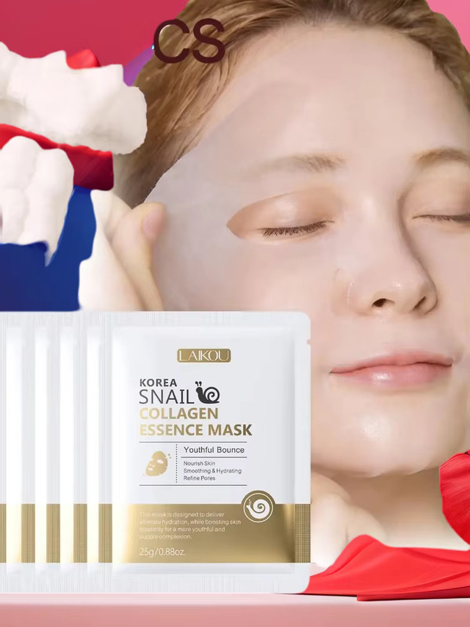 LAIKOU Schneckenprotein Maske, 10 Stück, Unisex - Bild 3