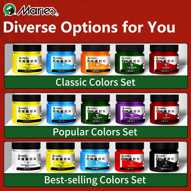 Marie's 5-teiliges Acrylfarben-Set in Multicolour, professionelles Resin-Malset mit 100 ml pro Farbe - Bild 4