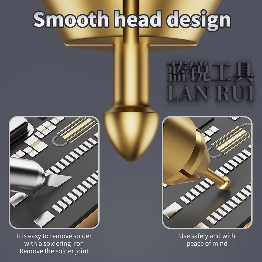 LANRUI M24 Lötstifte aus reinem Kupfer in Gold für die Reparatur von Mobiltelefonen und Motherboards - Bild 4