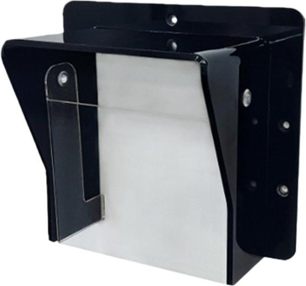 Cyprinoid Regenschutz für Zugangskontroll-Tastaturen und Kartenleser mit Sonnenblende, Farbe: Weiß/Transparent, Material: Acryl - Bild 1