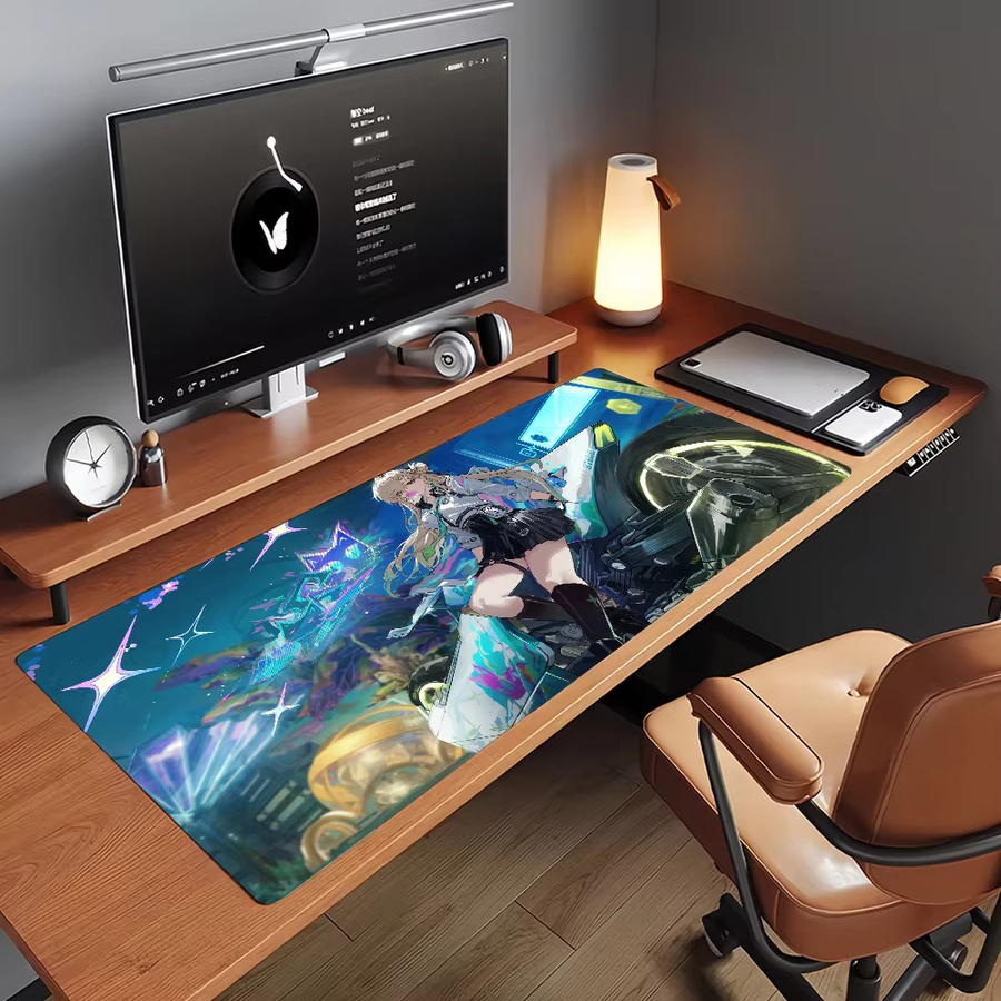 Wuthering Waves Lynae Mauspad Multicolor, rutschfeste Gamer-Schreibtischunterlage aus Gummi für Laptop und Büro - Bild 2