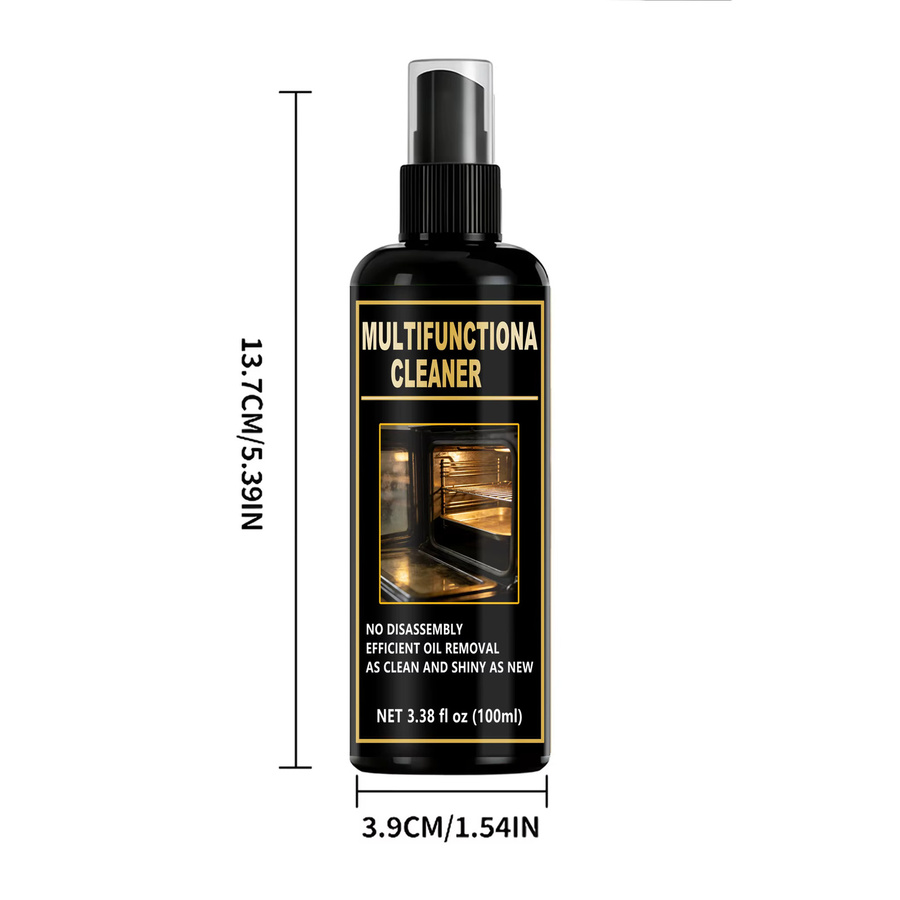 QIFENGHE Multifunktions-Ölentferner-Reinigungsspray für Küche, Ofen und Grill in Schwarz - Bild 3