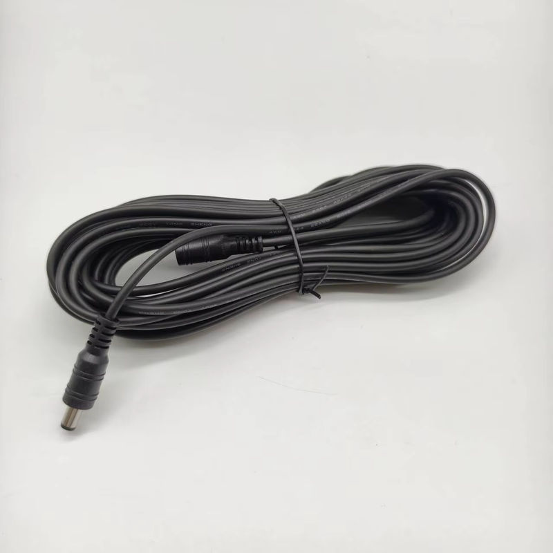 MJJC DC Power Stecker Verlängerungskabel mit 5,5mm x 2,1mm Hohlstecker, Männlich zu Weiblich, Schwarz - Bild 4