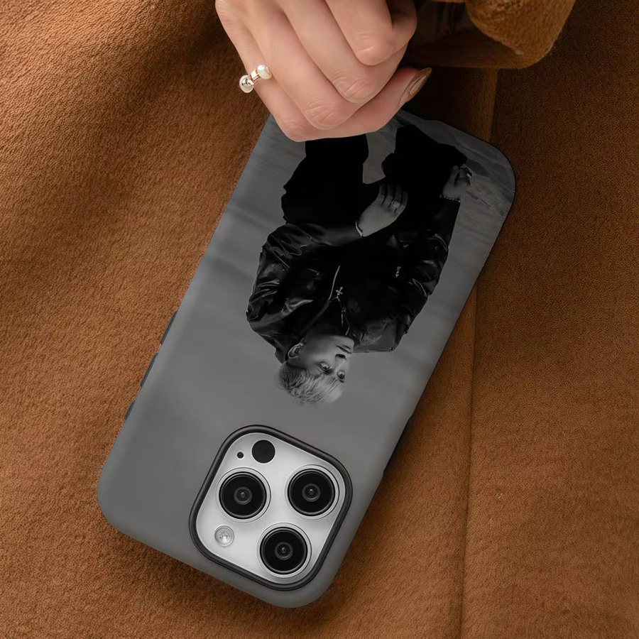K-Kidd Voodoo Satirologia22 Handyhülle für iPhone 17 16 15 14 13 12 Pro Max Plus in Weiß und Grau mit glänzender HD-Doppelschicht-Flüssighartschale - Bild 4