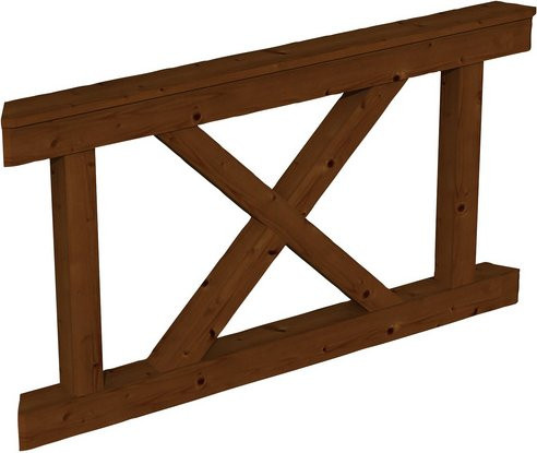 SKANHOLZ Brüstung aus Holz in Braun, Breite: 150 cm, Höhe: 84 cm - Bild 1