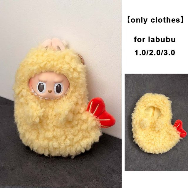 Labubu Idol V1 V2 V3 Kleidung, Puppe Zubehör, Gebratene Garnelen Set - Bild 1