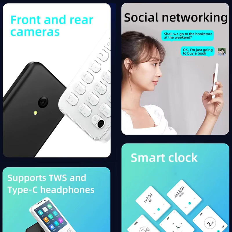 QIN F21 Pro 4G Smartphone mit Android 11, 2,8 Zoll Touchscreen, 3GB RAM, 32GB Speicher, Black - Bild 2