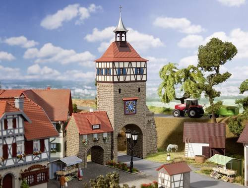 Faller Stadttor mit Torhaus für H0 Modellbau - Bild 1