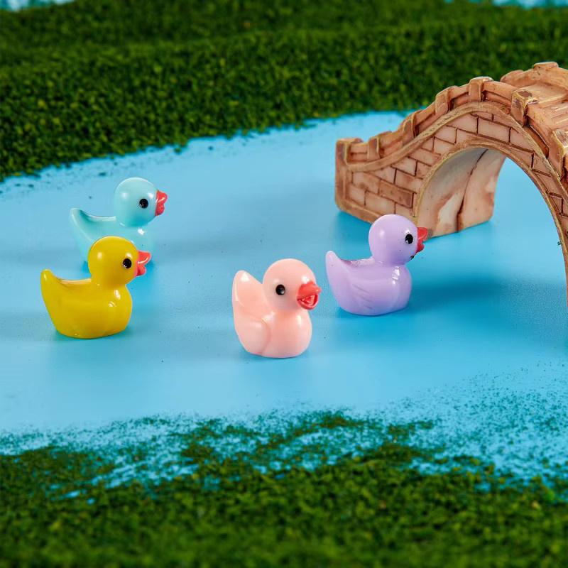 Mini Gelbe Ente Ornament, Miniatur Figuren, 10-teiliges Set - Bild 3
