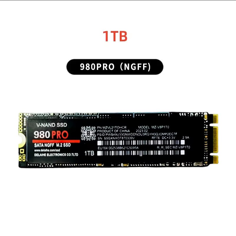 Samsung SSD 1TB M.2 NVMe PCIe 4.0 Solid-State-Laufwerk in Schwarz - Bild 4