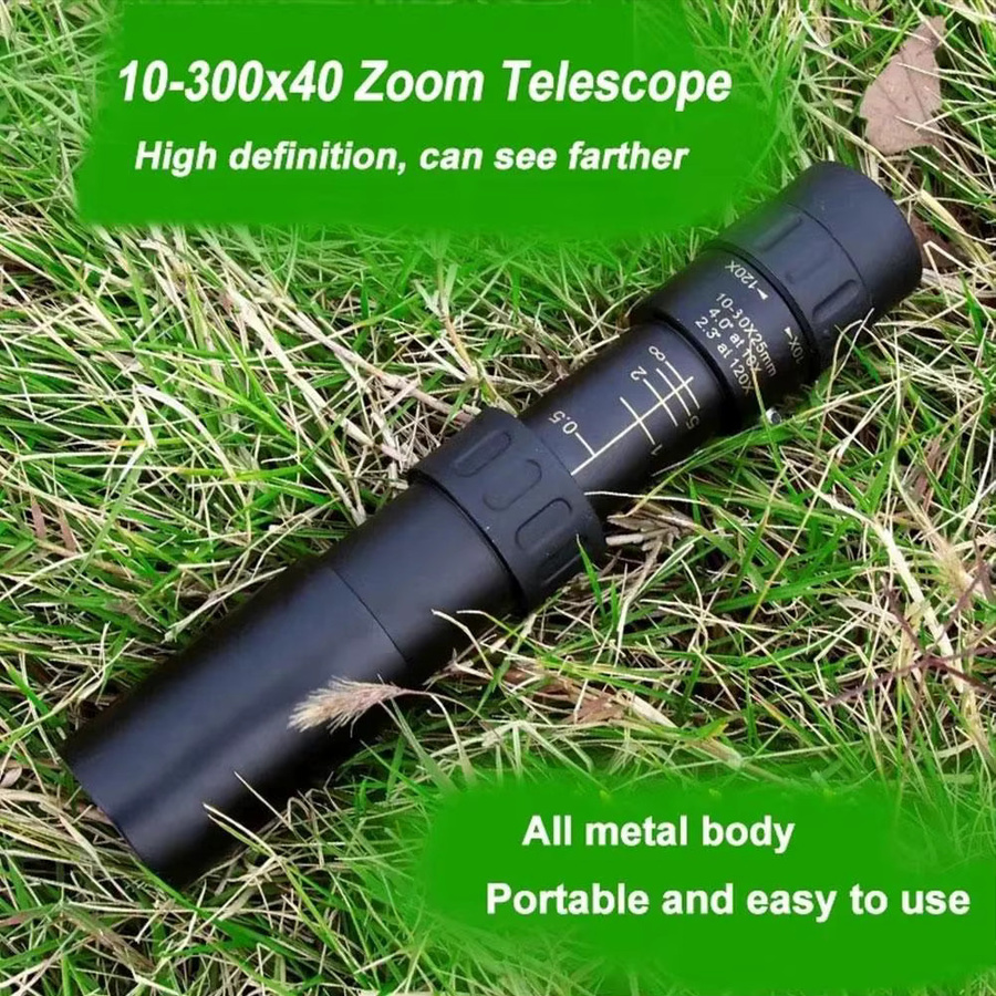 Tragbares Teleskop mit Super Zoom und hochauflösender Optik in Schwarz für Fotografie und Jagd - Bild 2