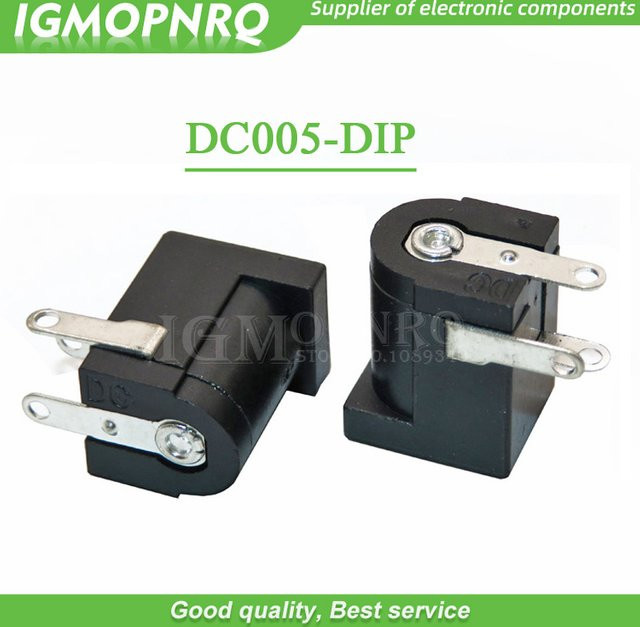 10er Set DC-005 DC Power Jack Buchse Stecker in Schwarz mit 5,5 x 2,1 mm Anschluss - Bild 1