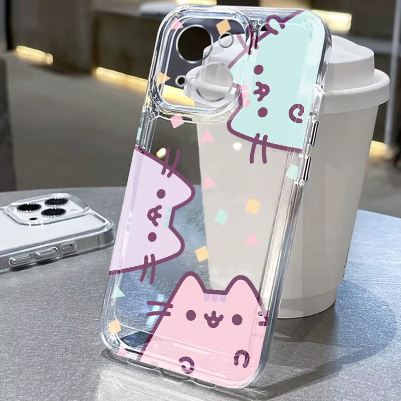 Handyhülle mit niedlichem Pusheen Katzen-Design von Potdemiel in Multicolour für verschiedene iPhone Modelle - Bild 3