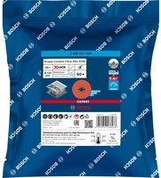 Bosch Expert R782 Prisma Ceramic X-LOCK Fiberschleifscheibe für Metall und Fliesen, Durchmesser: 125 mm, Bohrungs-Ø: 22,23 mm, Körnung: 60 - Bild 1
