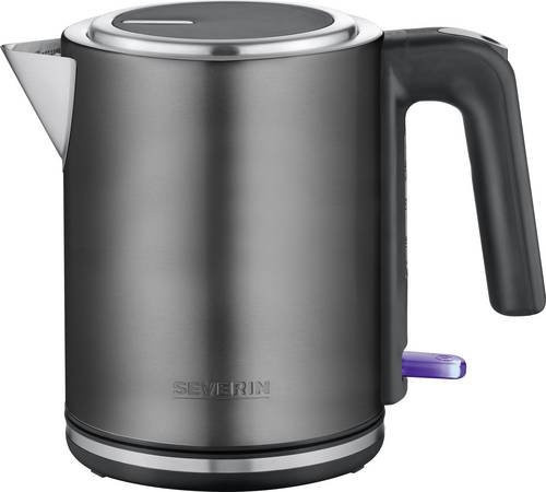 Severin Wasserkocher WK 9342 in Schwarz und Grau aus Stahl - Bild 1
