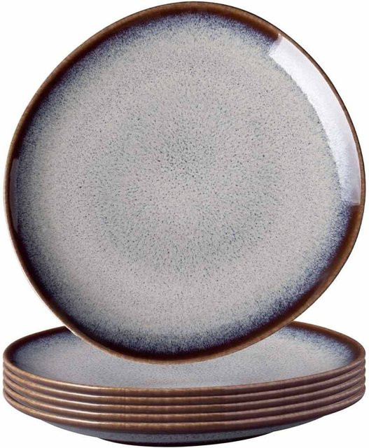 Villeroy & Boch like. Brotteller Lave Beige, 6er Set, B: 17,6 cm, T: 16,8 cm - Bild 1