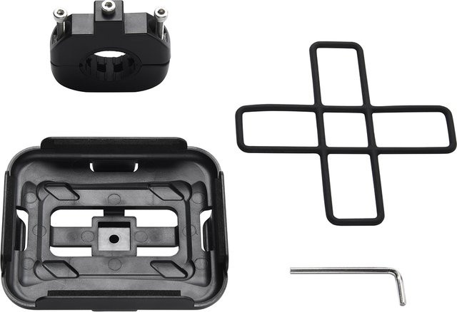 Tragbare Halterung in Schwarz für JBL GO 4, GO 3 und GO 2 Bluetooth Lautsprecher zur Montage am MTB oder Rennrad - Bild 1