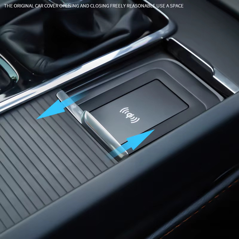 LINGLUYANG Kabelloses Auto-Ladegerät und Ladepad in Schwarz für Volvo XC90 S90 V90 XC60 S60 V60 - Bild 4