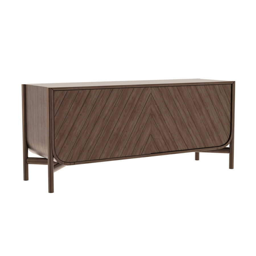 Harto Marius Sideboard 155 in Braun aus Eichenfurnier und MDF - Bild 2