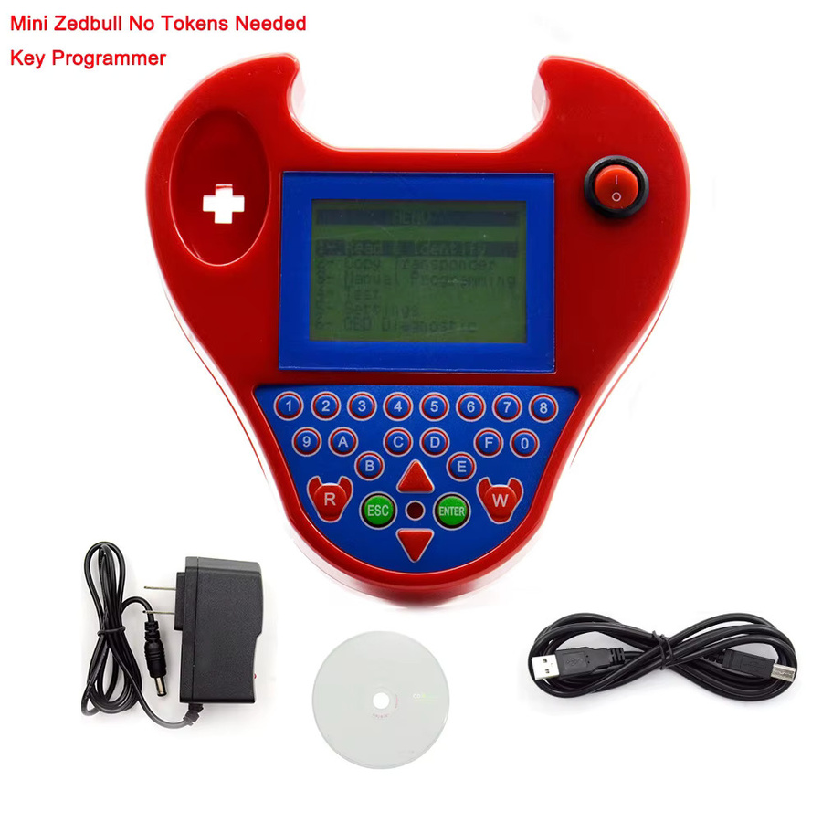 Zed-Bull V508 OBD2 Schlüsselprogrammierer in Rot für 8C und 8E Transponder Chips ohne Token-Begrenzung - Bild 2